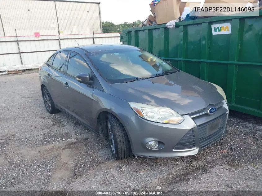 2013 Ford Focus Se VIN: 1FADP3F22DL146093 Lot: 40328716