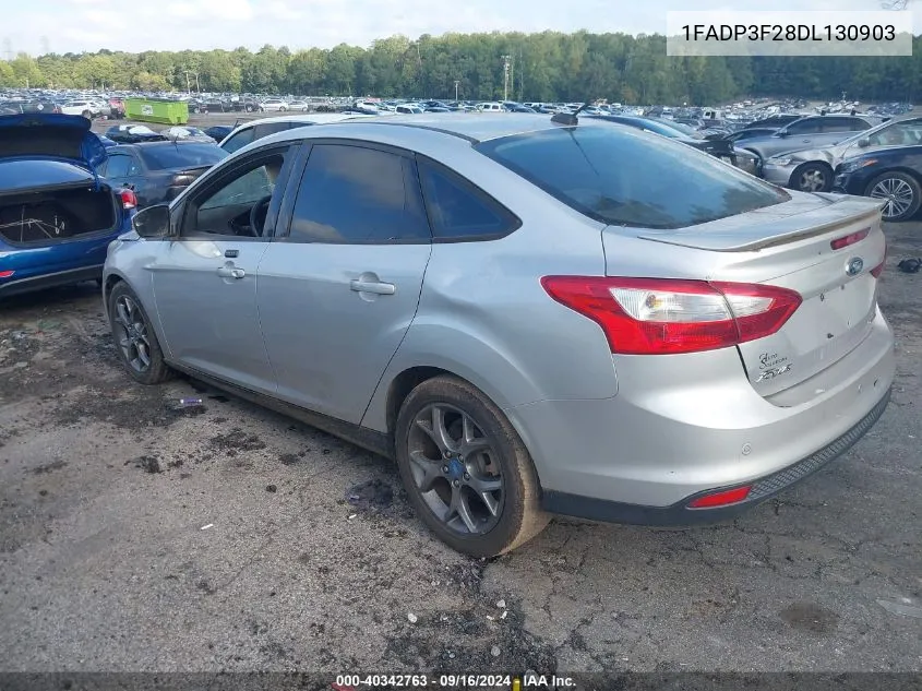 2013 Ford Focus Se VIN: 1FADP3F28DL130903 Lot: 40342763