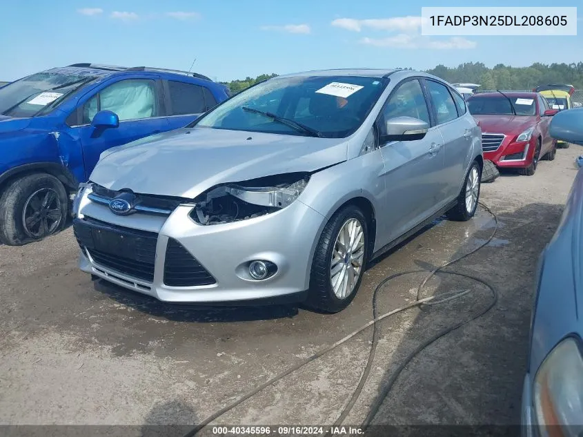 2013 Ford Focus Titanium VIN: 1FADP3N25DL208605 Lot: 40345596