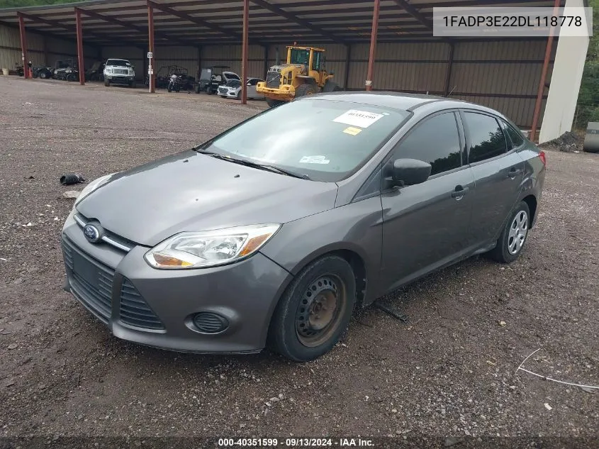 1FADP3E22DL118778 2013 Ford Focus