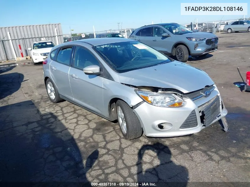 2013 Ford Focus Se VIN: 1FADP3K28DL108146 Lot: 40357318