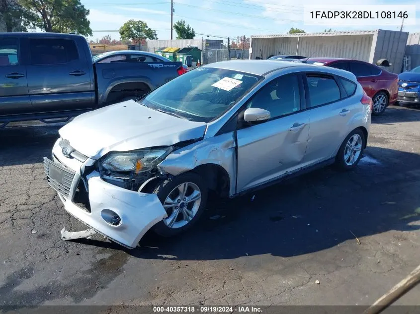 2013 Ford Focus Se VIN: 1FADP3K28DL108146 Lot: 40357318