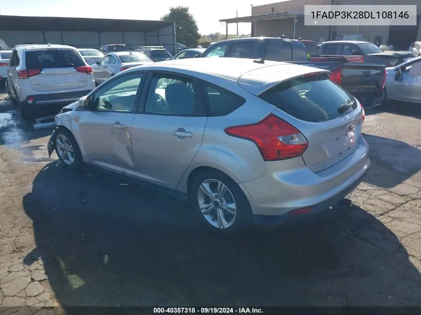 2013 Ford Focus Se VIN: 1FADP3K28DL108146 Lot: 40357318