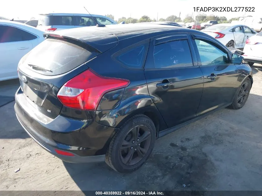 2013 Ford Focus Se VIN: 1FADP3K2XDL277522 Lot: 40359922