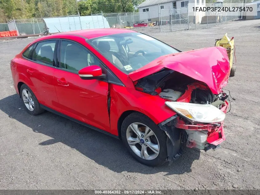 2013 Ford Focus Se VIN: 1FADP3F24DL275470 Lot: 40364352