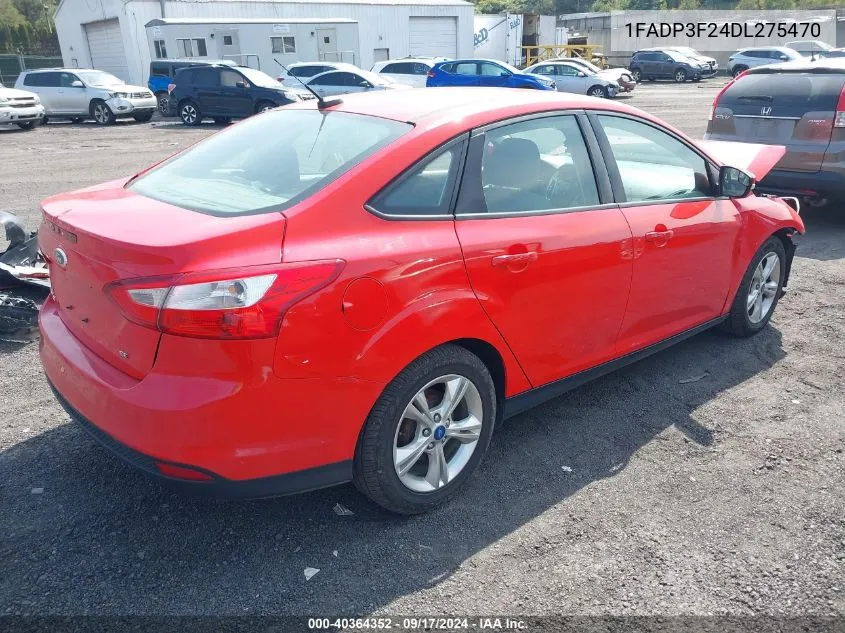 2013 Ford Focus Se VIN: 1FADP3F24DL275470 Lot: 40364352