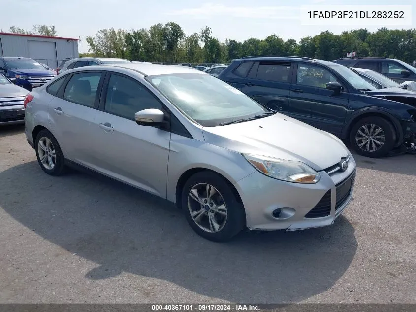 2013 Ford Focus Se VIN: 1FADP3F21DL283252 Lot: 40367101