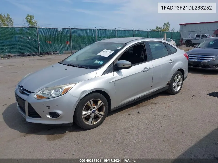 2013 Ford Focus Se VIN: 1FADP3F21DL283252 Lot: 40367101