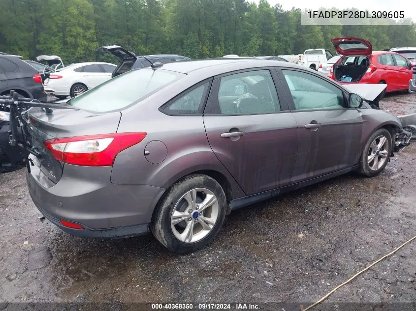 2013 Ford Focus Se VIN: 1FADP3F28DL309605 Lot: 40368350