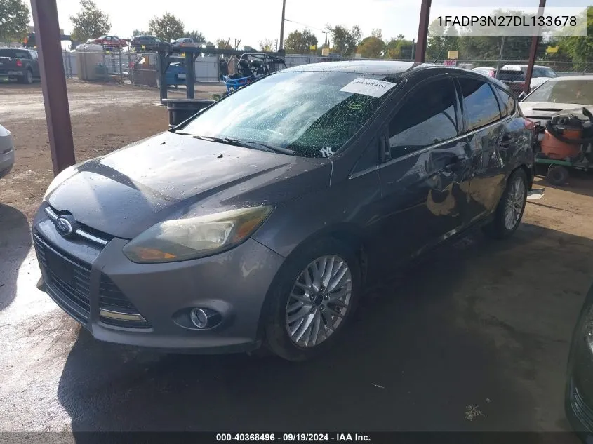 2013 Ford Focus Titanium VIN: 1FADP3N27DL133678 Lot: 40368496