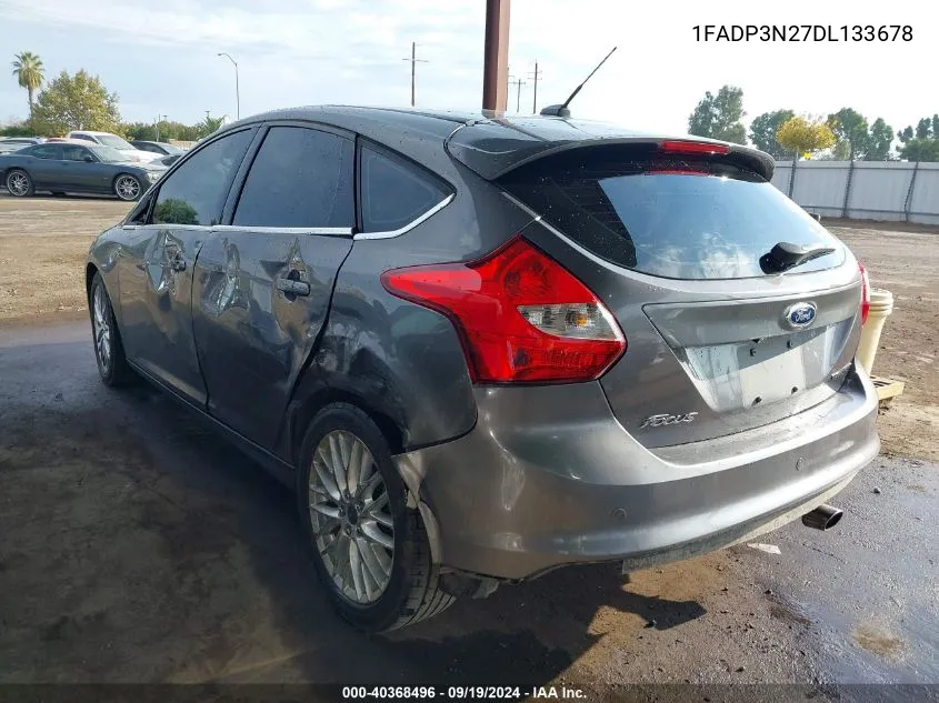 2013 Ford Focus Titanium VIN: 1FADP3N27DL133678 Lot: 40368496