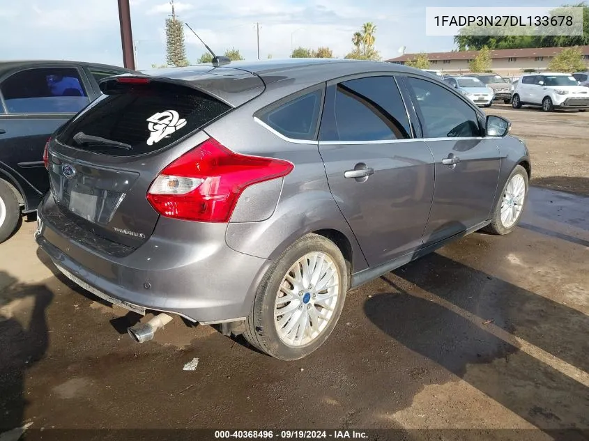 2013 Ford Focus Titanium VIN: 1FADP3N27DL133678 Lot: 40368496