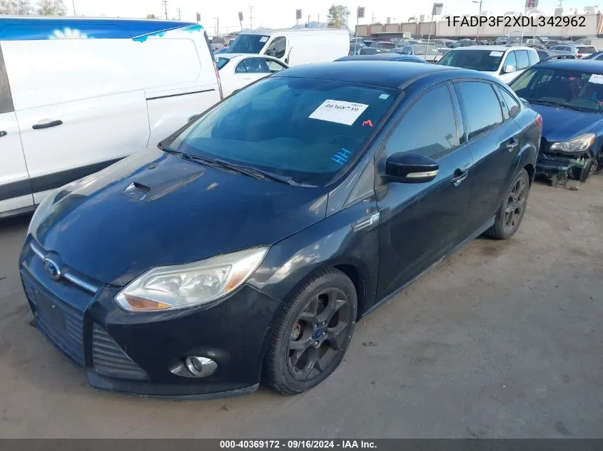 2013 Ford Focus Se VIN: 1FADP3F2XDL342962 Lot: 40369172