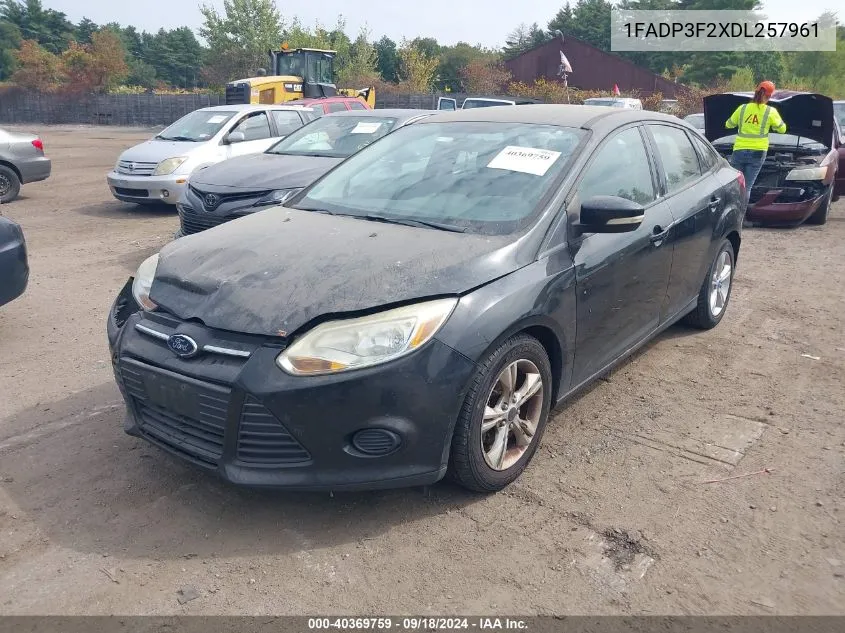 2013 Ford Focus Se VIN: 1FADP3F2XDL257961 Lot: 40369759