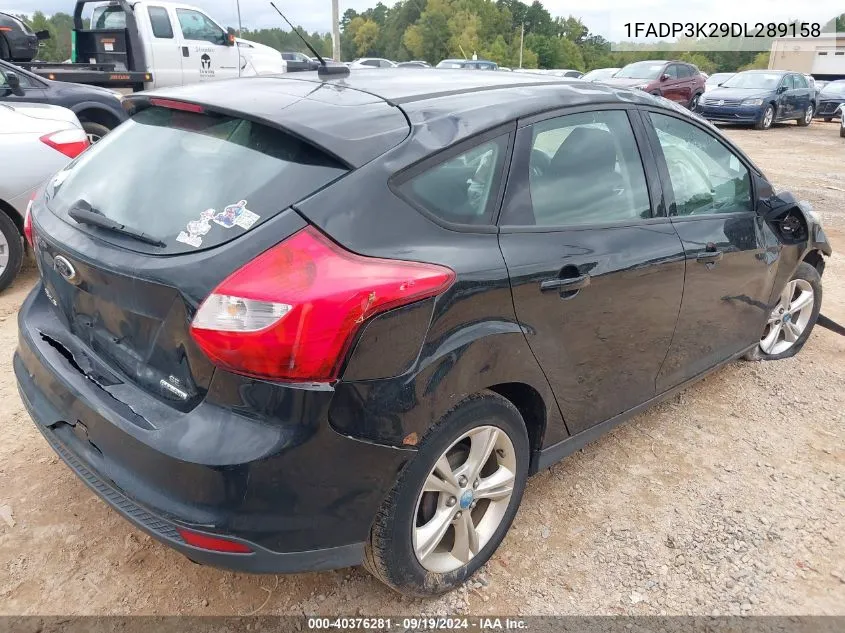 2013 Ford Focus Se VIN: 1FADP3K29DL289158 Lot: 40376281