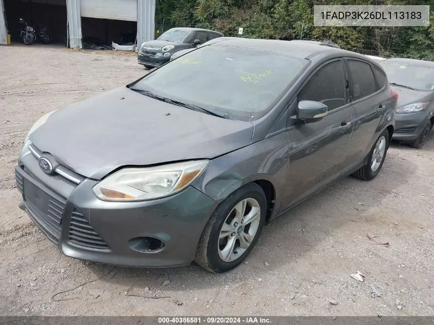 2013 Ford Focus Se VIN: 1FADP3K26DL113183 Lot: 40386581