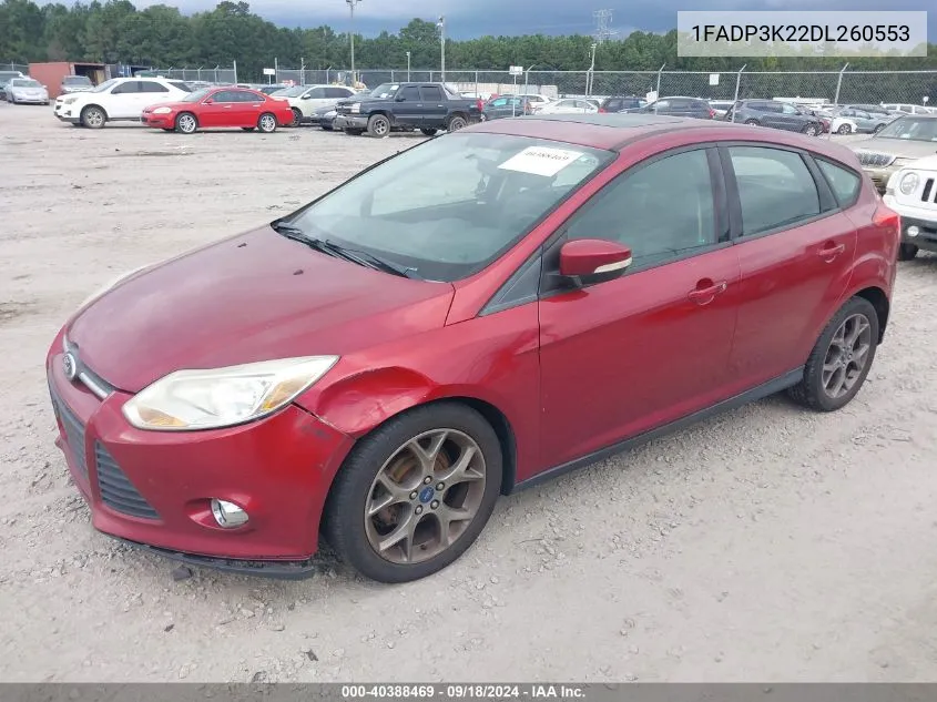 2013 Ford Focus Se VIN: 1FADP3K22DL260553 Lot: 40388469