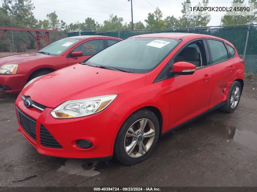 2013 Ford Focus Se VIN: 1FADP3K20DL245890 Lot: 40394724