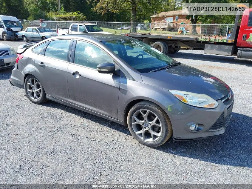 2013 Ford Focus Se VIN: 1FADP3F28DL142663 Lot: 40395854