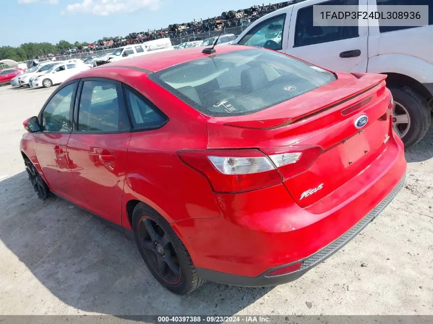 2013 Ford Focus Se VIN: 1FADP3F24DL308936 Lot: 40397388