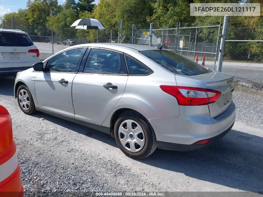 2013 Ford Focus VIN: 1FADP3E26DL121117 Lot: 40408889