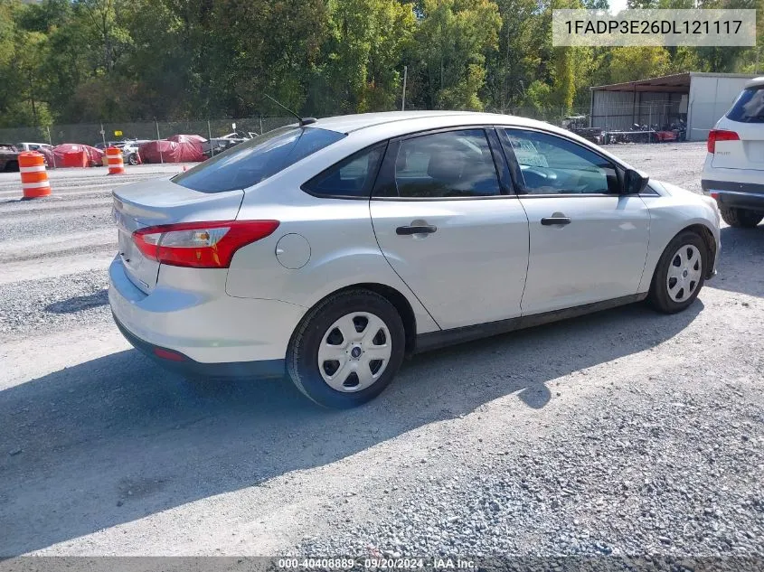 2013 Ford Focus VIN: 1FADP3E26DL121117 Lot: 40408889