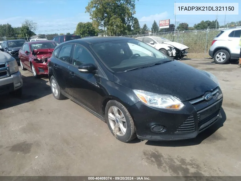 2013 Ford Focus Se VIN: 1FADP3K21DL321150 Lot: 40409374