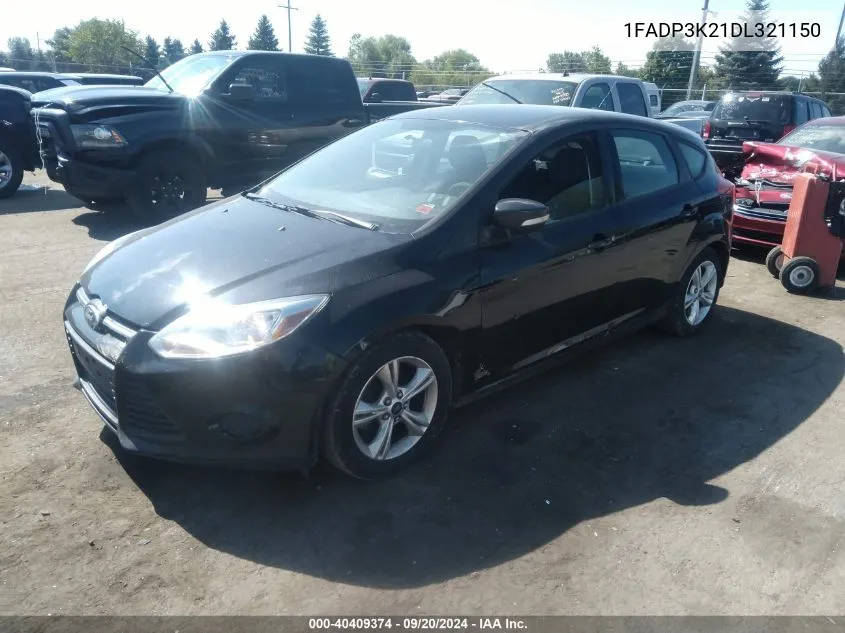 2013 Ford Focus Se VIN: 1FADP3K21DL321150 Lot: 40409374