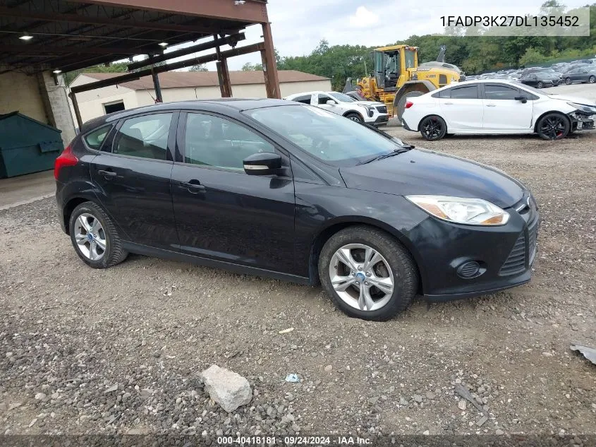 2013 Ford Focus Se VIN: 1FADP3K27DL135452 Lot: 40418181