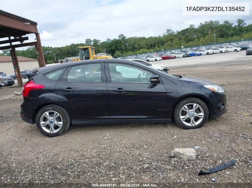 2013 Ford Focus Se VIN: 1FADP3K27DL135452 Lot: 40418181