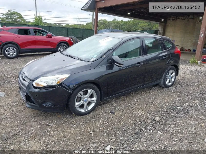 2013 Ford Focus Se VIN: 1FADP3K27DL135452 Lot: 40418181