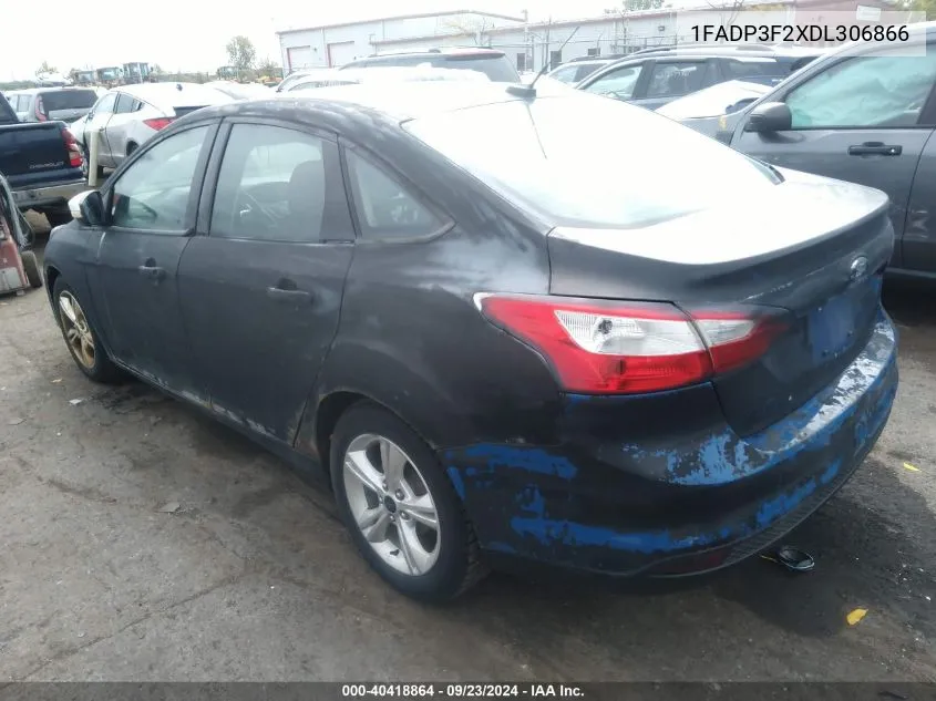 2013 Ford Focus Se VIN: 1FADP3F2XDL306866 Lot: 40418864