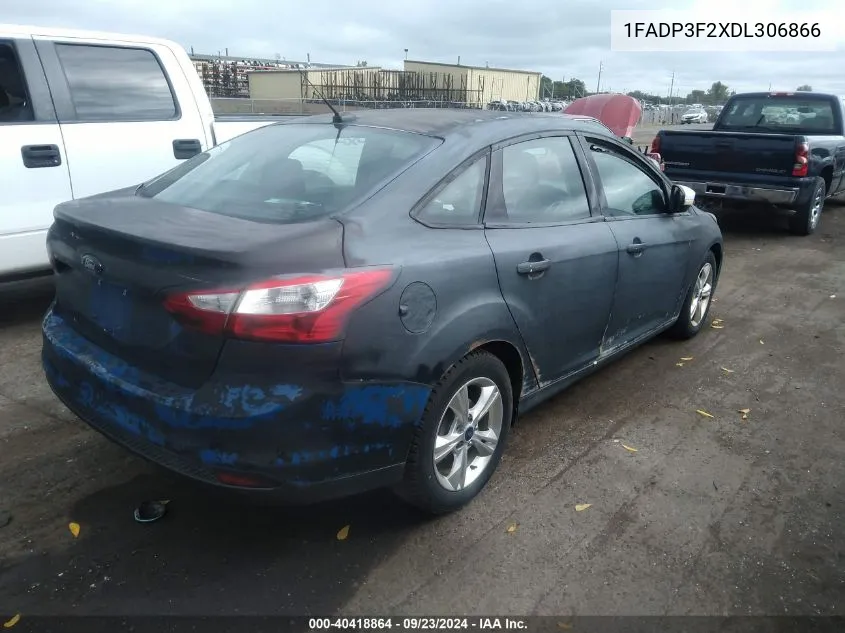 2013 Ford Focus Se VIN: 1FADP3F2XDL306866 Lot: 40418864