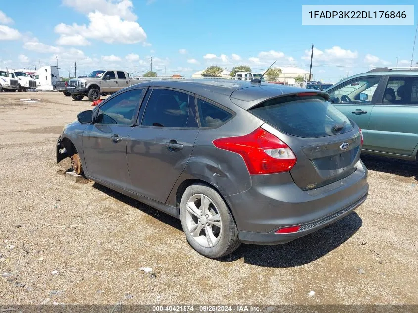 2013 Ford Focus Se VIN: 1FADP3K22DL176846 Lot: 40421574