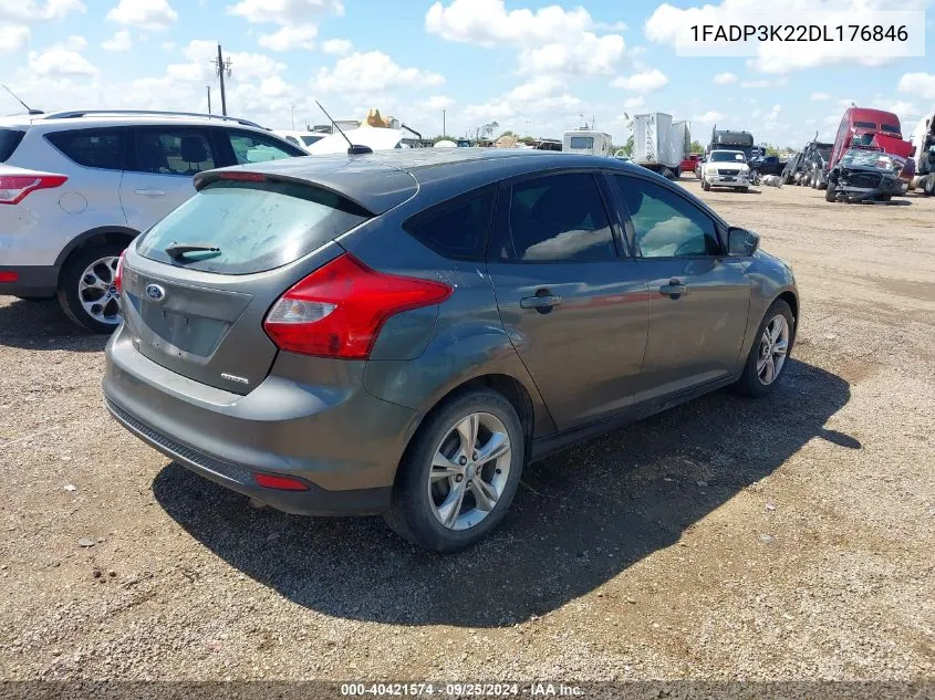 2013 Ford Focus Se VIN: 1FADP3K22DL176846 Lot: 40421574