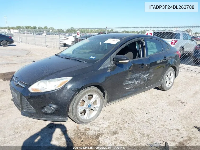 2013 Ford Focus Se VIN: 1FADP3F24DL260788 Lot: 40424135