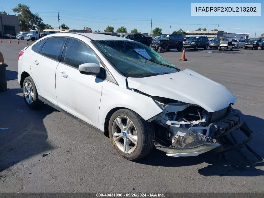 2013 Ford Focus Se VIN: 1FADP3F2XDL213202 Lot: 40431090