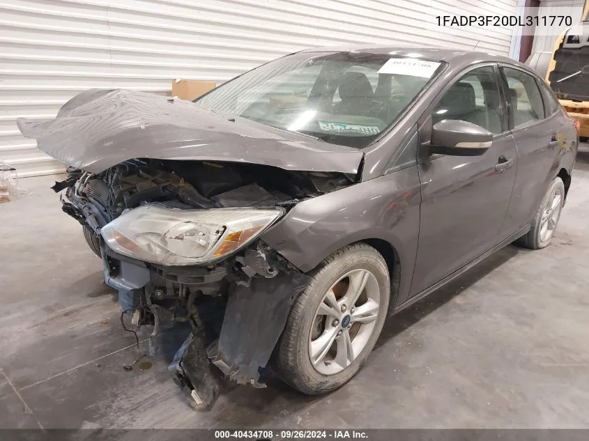 2013 Ford Focus Se VIN: 1FADP3F20DL311770 Lot: 40434708