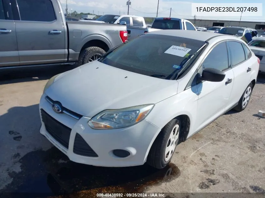 2013 Ford Focus VIN: 1FADP3E23DL207498 Lot: 40438592