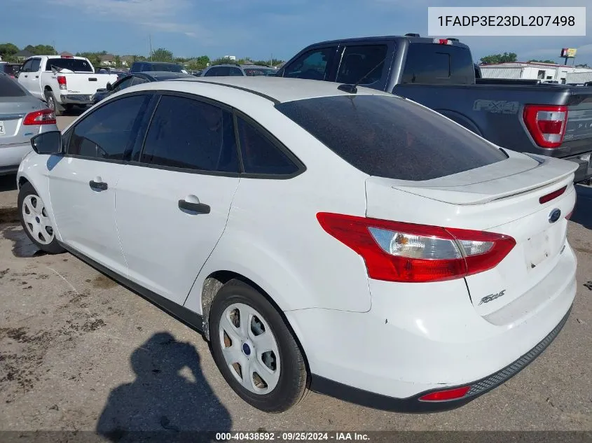 2013 Ford Focus VIN: 1FADP3E23DL207498 Lot: 40438592