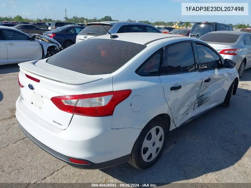 2013 Ford Focus VIN: 1FADP3E23DL207498 Lot: 40438592