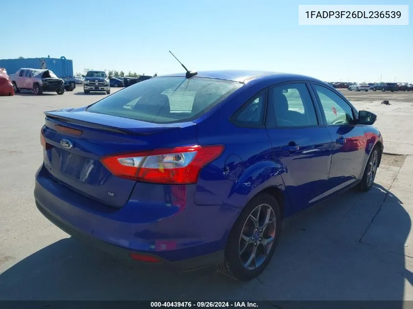 2013 Ford Focus Se VIN: 1FADP3F26DL236539 Lot: 40439476