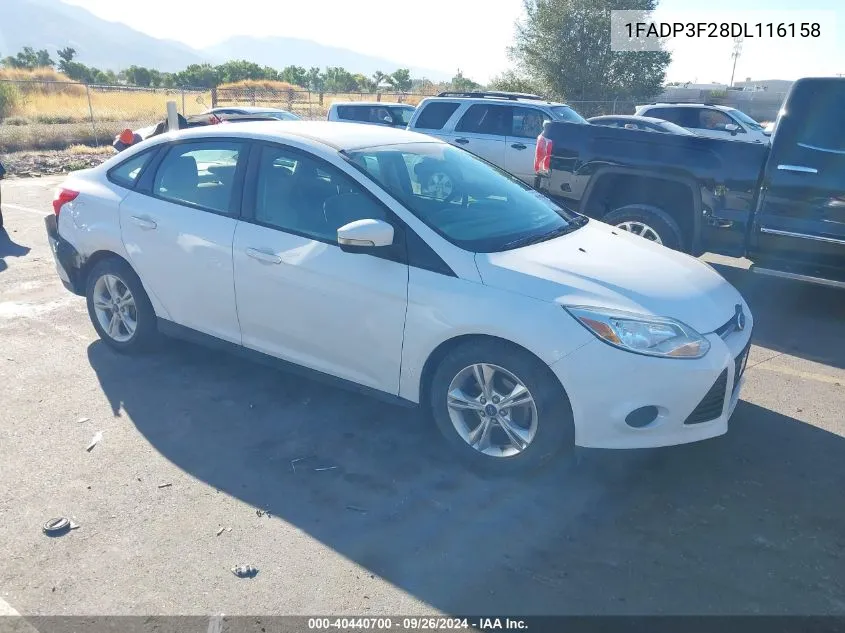 2013 Ford Focus Se VIN: 1FADP3F28DL116158 Lot: 40440700