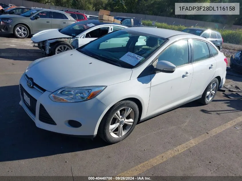 2013 Ford Focus Se VIN: 1FADP3F28DL116158 Lot: 40440700