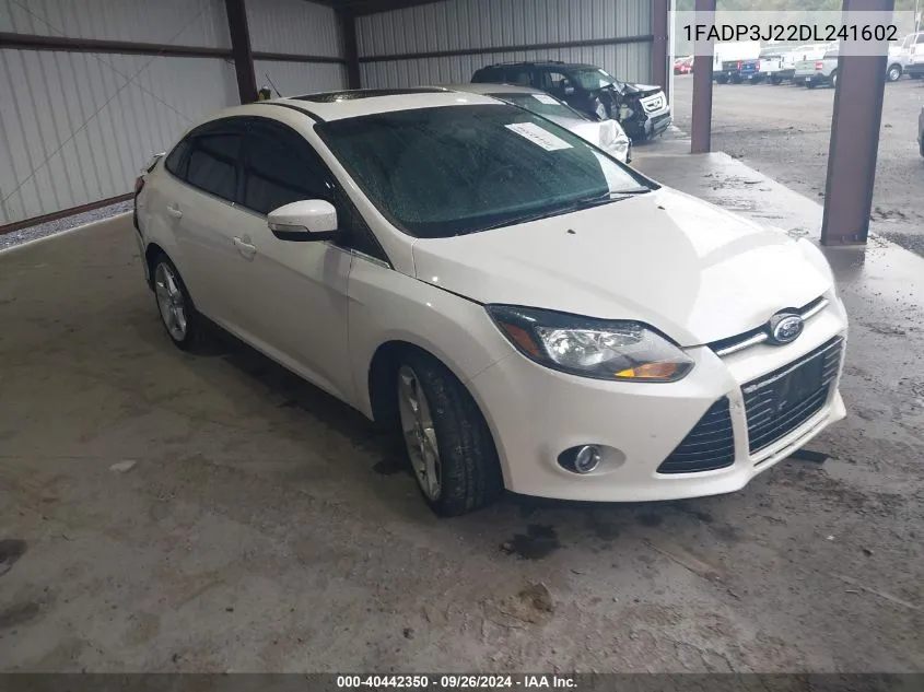 2013 Ford Focus Titanium VIN: 1FADP3J22DL241602 Lot: 40442350