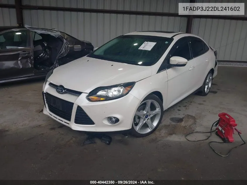 2013 Ford Focus Titanium VIN: 1FADP3J22DL241602 Lot: 40442350