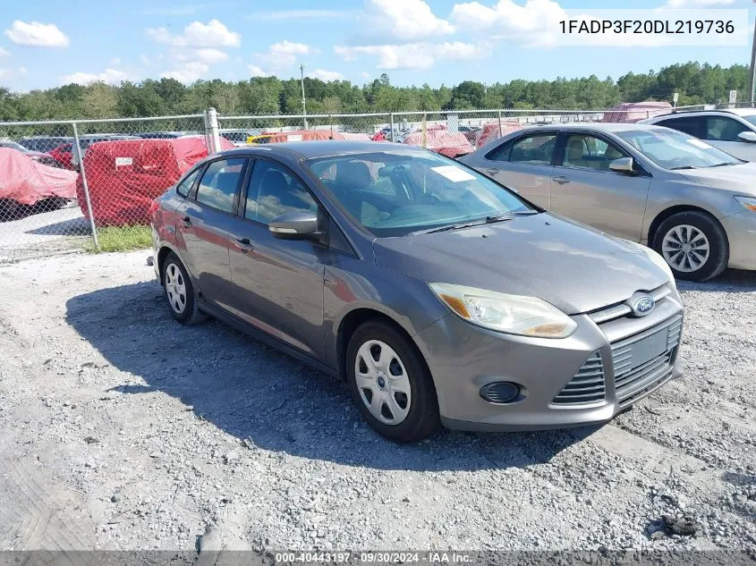 2013 Ford Focus Se VIN: 1FADP3F20DL219736 Lot: 40443197