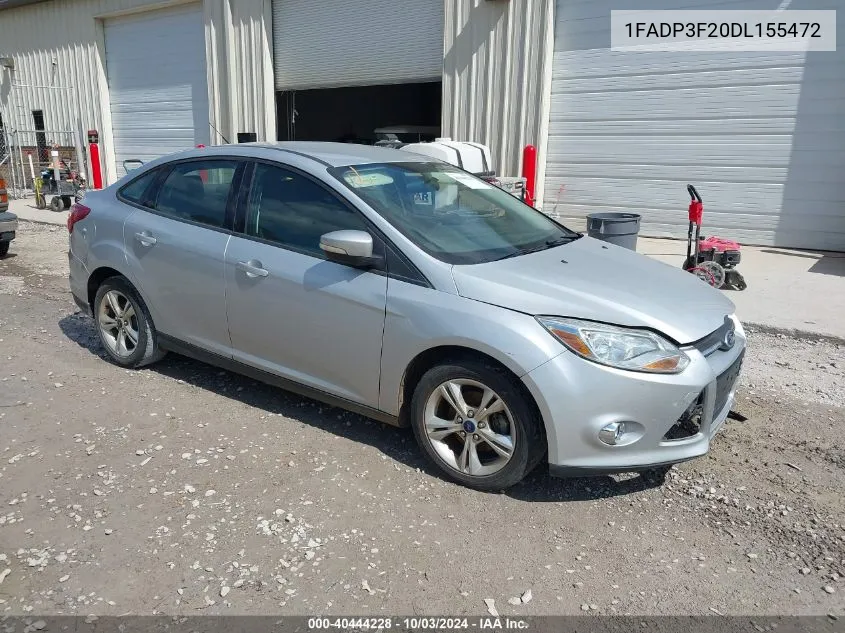 2013 Ford Focus Se VIN: 1FADP3F20DL155472 Lot: 40444228