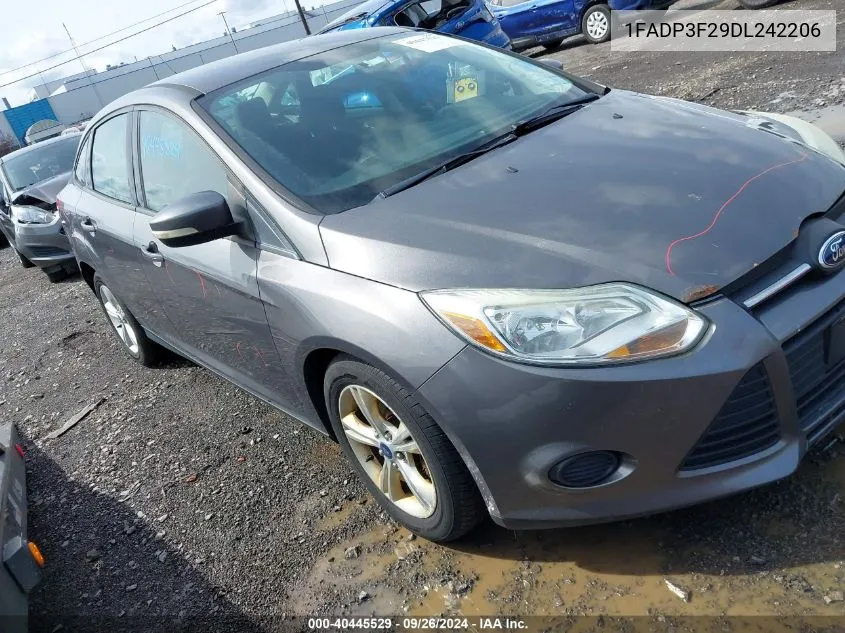 2013 Ford Focus Se VIN: 1FADP3F29DL242206 Lot: 40445529