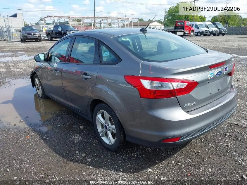 2013 Ford Focus Se VIN: 1FADP3F29DL242206 Lot: 40445529